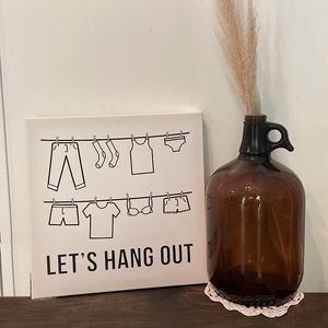 “Let’s Hang Out” Laundry Room Sign 🧦